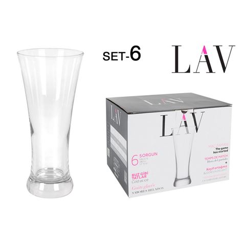SET 6 VASOS DE CERVERZA 380CC SOR LAV - Imagen 2