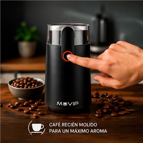MOLINILLO ELÉCTRICO DE CAFÉ Y ESPECIAS 150W MUVIP - Imagen 3
