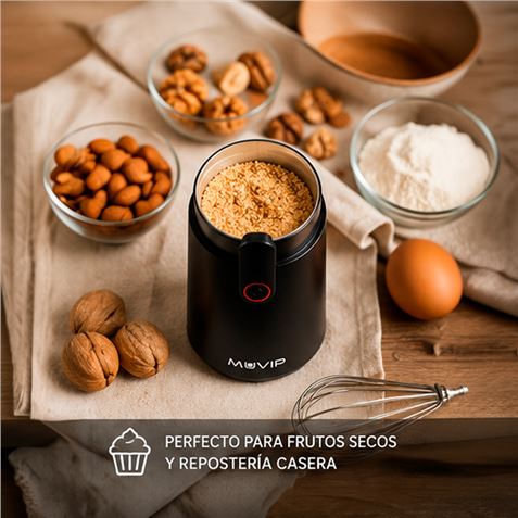 MOLINILLO ELÉCTRICO DE CAFÉ Y ESPECIAS 150W MUVIP - Imagen 5