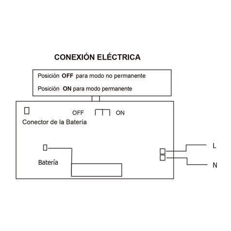 LUZ DE EMERGENCIA 200 LUMENES 6000K ELBAT - Imagen 3