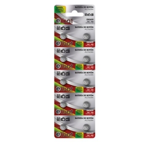 PACK 10 PILAS ALCALINAS BOTON LR41 AG3 ELBAT