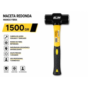 MACETA REDONDA 1500GR MANGO FIBRA BLIM