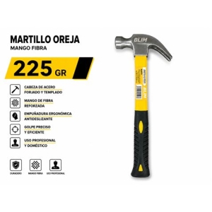 MARTILLO OREJA MANGO FIBRA 225GR BLIM