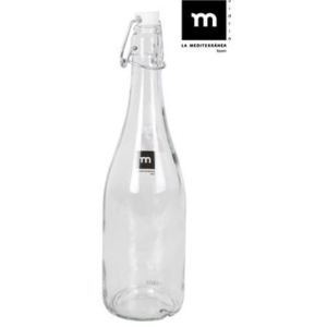 BOTELLA VIDRIO CON TAPON HERMETICO 75CL LA MEDITERRANEA