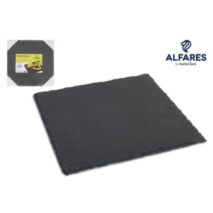 PLATO PIZARRA 25X25CM ALFARES