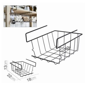 CESTA HOSTELERIA COLGANTE NEGRA 22X18X13