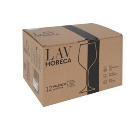 SET 12 COPAS VINO 395ML VALENCIA LAV HORECA - Imagen 2