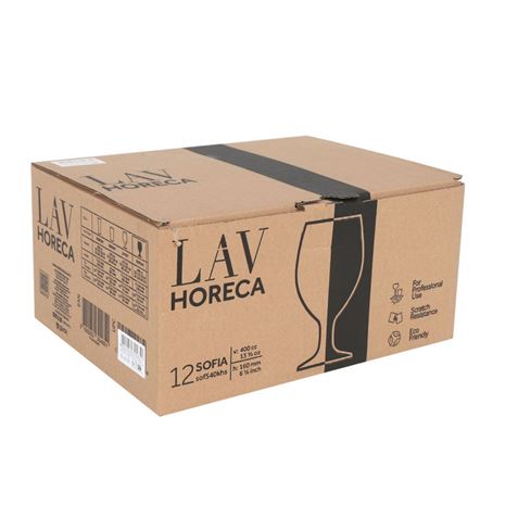 SET 12 COPAS CERVEZAS 400ML SOFIA LAV HORECA - Imagen 2