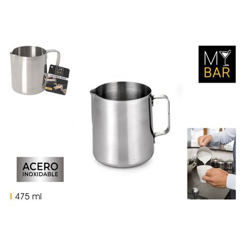 LECHERA PARA HOSTELERIA ACERO INOX 475ML QUTTIN - Imagen 2