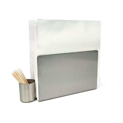 SERVILLETERO HOSTELERIA INOX CON PALILLERO MY BAR - Imagen 2