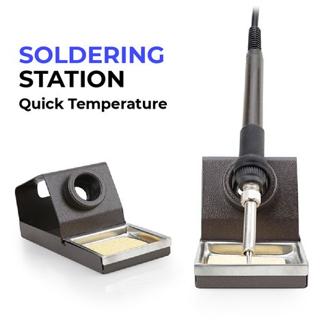 ESTACION DE SOLDADURA Y PISTOLA DE AIRE CALIENTE 700W (2 EN 1) BAKU-8702D - Imagen 3