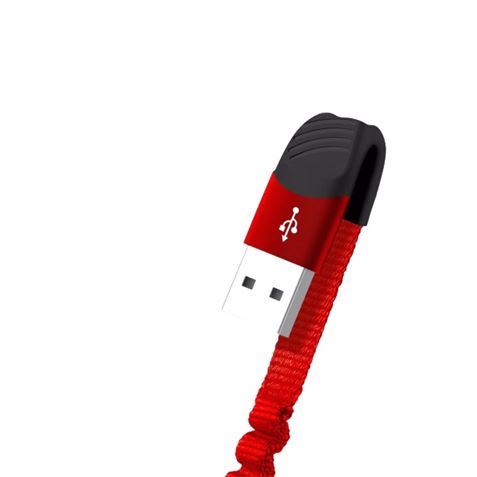 CABLE NB127 CARGA RAPIDA RESORTE USB - MICRO USB | 2.1A | 1 METRO |NEGRO XO - Imagen 2