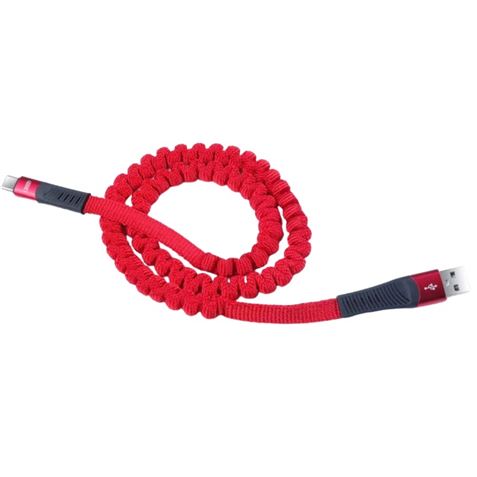 CABLE NB127 CARGA RAPIDA RESORTE USB - MICRO USB | 2.1A | 1 METRO |NEGRO XO - Imagen 3