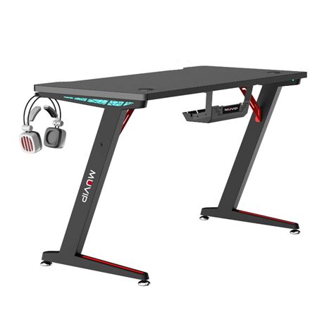 MESA GAMING PRO300 FIBRA CARBONO LUZ RGB MUVIP - Imagen 2