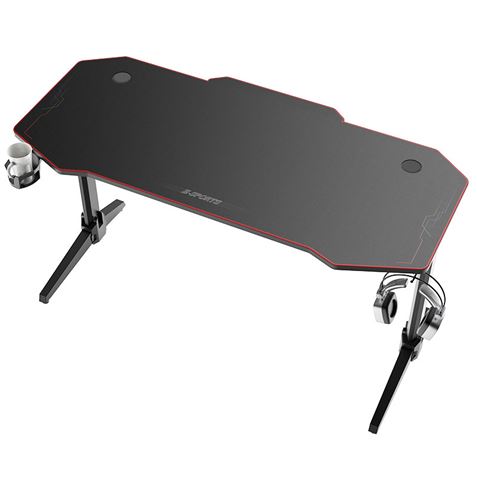 MESA GAMING PRO800 XL FIBRA CARBONO | LUZ RGB | ALFOMBRILLA 140CM MUVIP - Imagen 3