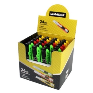 EXPOSITOR 24 UNIDADES CUTTER 18MM MADER