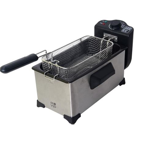 FREIDORA 3 LITROS INOXIDABLE 2000W DESMONTABLE MUVIP - Imagen 2