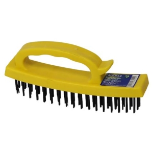 CEPILLO ALAMBRE ACERO MANGO PLASTICO SINDEX