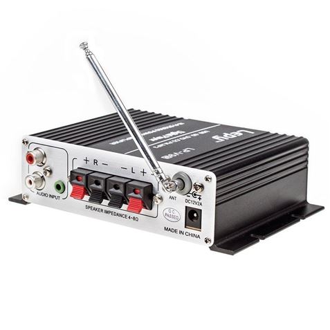 AMPLIFICADOR DIGITAL ESTÉREO HI-FI PORTÁTIL CON USB/SD/FM/MP3 LEPY - Imagen 2