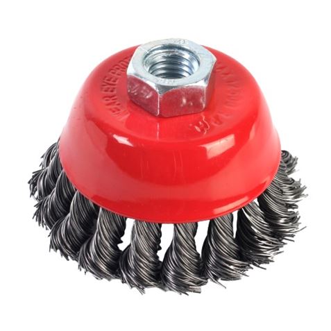 CEPILLO COPA ALAMBRE TRENZADO 80MM SINDEX