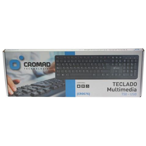 TECLADO MULTIMEDIA T50 USB CROMAD - Imagen 2