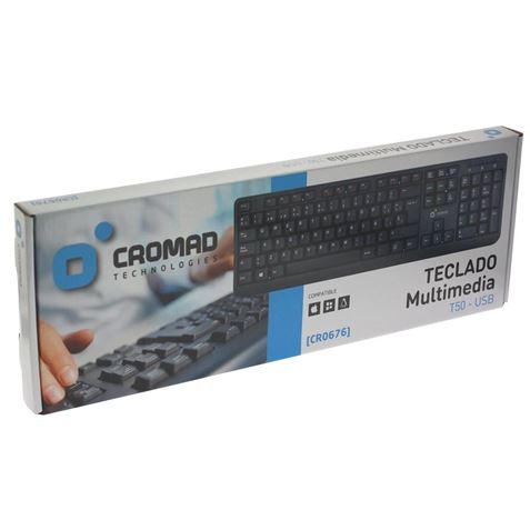 TECLADO MULTIMEDIA T50 USB CROMAD - Imagen 3