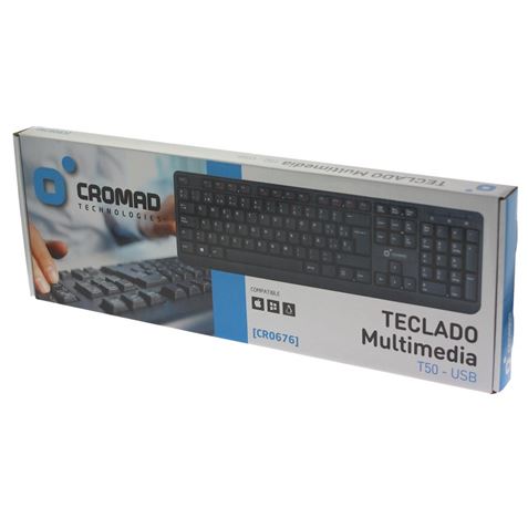 TECLADO MULTIMEDIA T50 USB CROMAD - Imagen 4