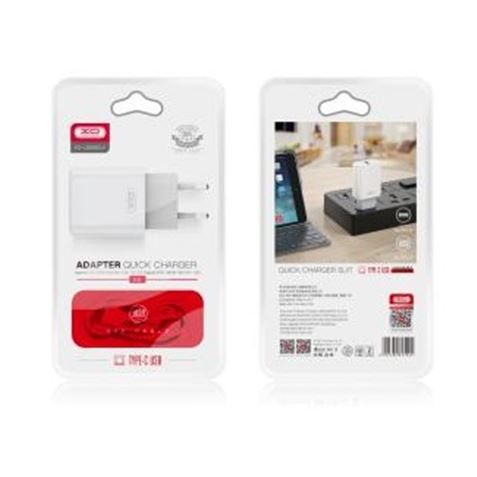 PACK CARGADOR CORRIENTE L85D 18W + CABLE LIGHTNING BLANCO XO - Imagen 2