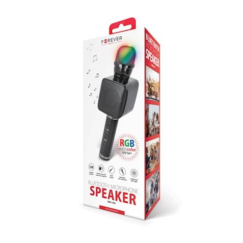 MICROFONO KARAOKE BLUETOOTH BMS-400 NEGRO FOREVER - Imagen 2