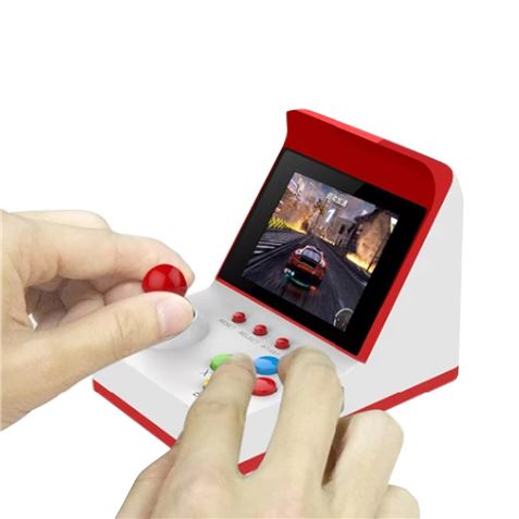 CONSOLA MINI RECREATIVA ARCADE RETRO 360 JUEGOS ROJO/BLANCO - Imagen 2