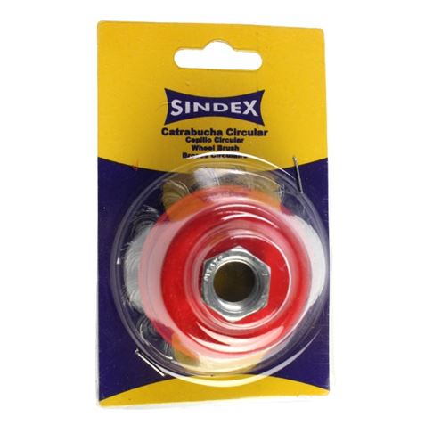 CEPILLO COPA ALAMBRE TRENZADO 65MM SINDEX - Imagen 4