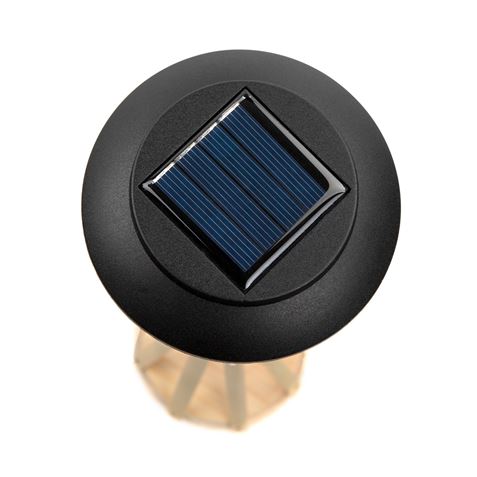 PACK 2 LÁMPARAS DE MESA SOLARES EXTERIORES BAMBÚ 3000K - Imagen 3