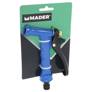 PISTOLA DE RIEGO METALICA COLOR AZUL MADER