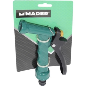 PISTOLA DE RIEGO METALICA COLOR VERDE MADER