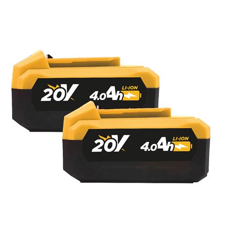 PACK 20V TALADRO PERCUTOR + RADIAL S/CARBONES | 2 BATERIAS 4AH BLIM - Imagen 4
