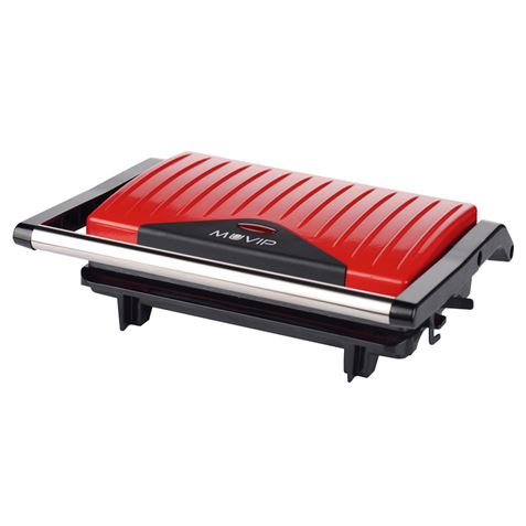 SANDWICHERA INOX GRILL 750W ROJA MUVIP - Imagen 2