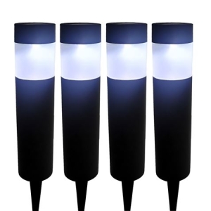 PACK 4 BALIZAS SOLARES TUBULARES DE JARDIN 6000K
