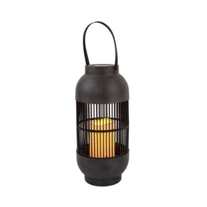 FAROL SOLAR LED TUBULAR EXTERIOR MARRON 3000K
