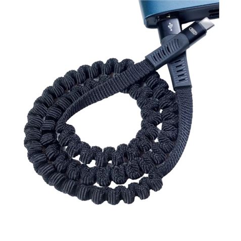 CABLE NB127 CARGA RAPIDA RESORTE USB - MICRO USB | 2.1A | 1 METRO |NEGRO XO - Imagen 4