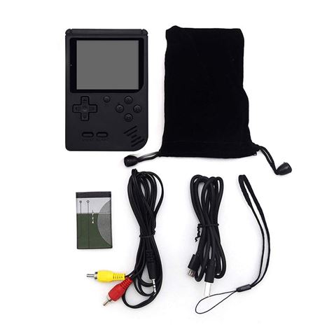 CONSOLA CLÁSICA PORTATIL 400 JUEGOS NEGRO - Imagen 4
